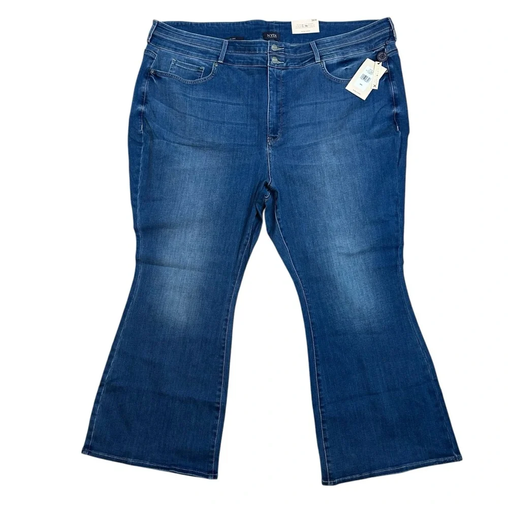 NEW NYDJ Jeans Ava High Rise Ankle Flare Jeans Comfort Stretch Size 26W